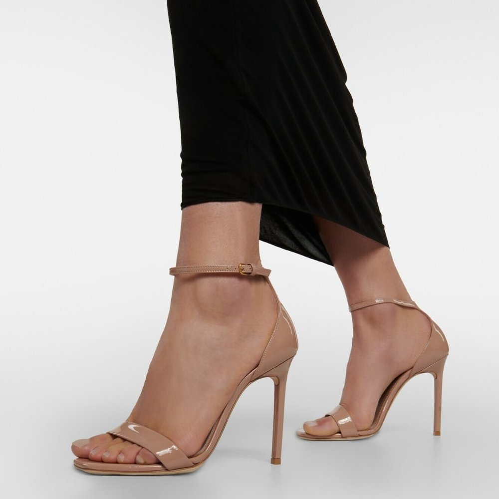 Saint Laurent - Amber 105 patent leather sandals - size 37 - Picture 2 of 8